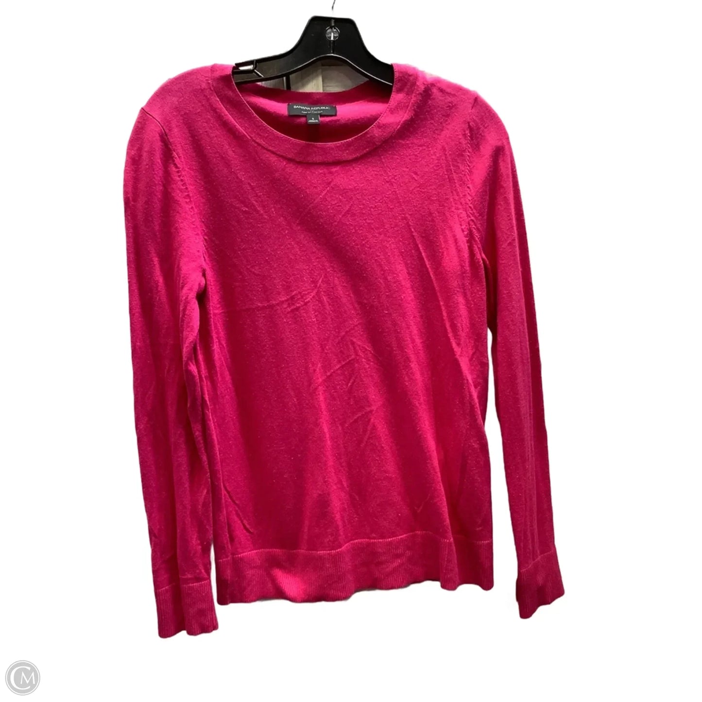 Top Long Sleeve By Banana Republic In Pink, Size: S