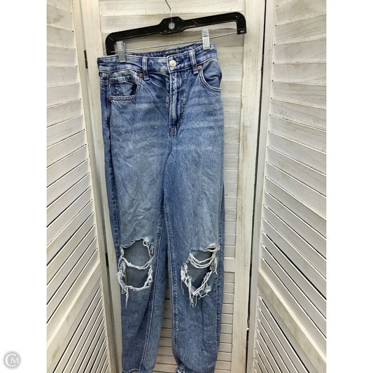 Jeans Boyfriend By American Eagle In Blue Denim, Size: 8
