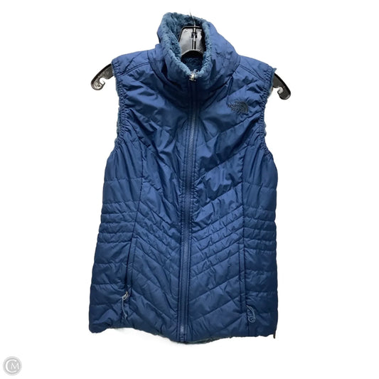 Vest Faux Fur & Sherpa By The North Face In Teal, Size: S