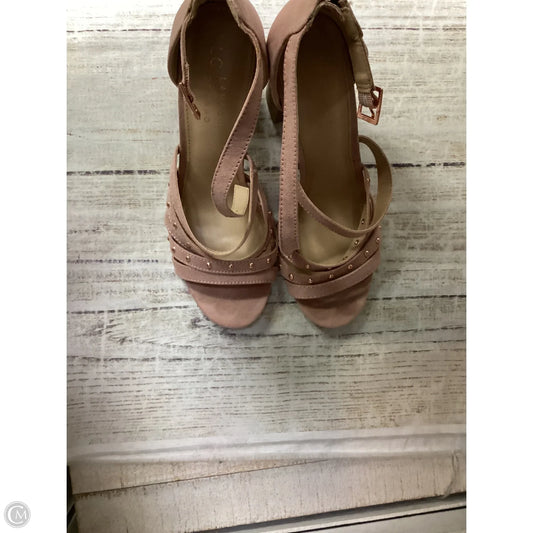 Sandals Heels Block By Lc Lauren Conrad In Pink, Size: 9