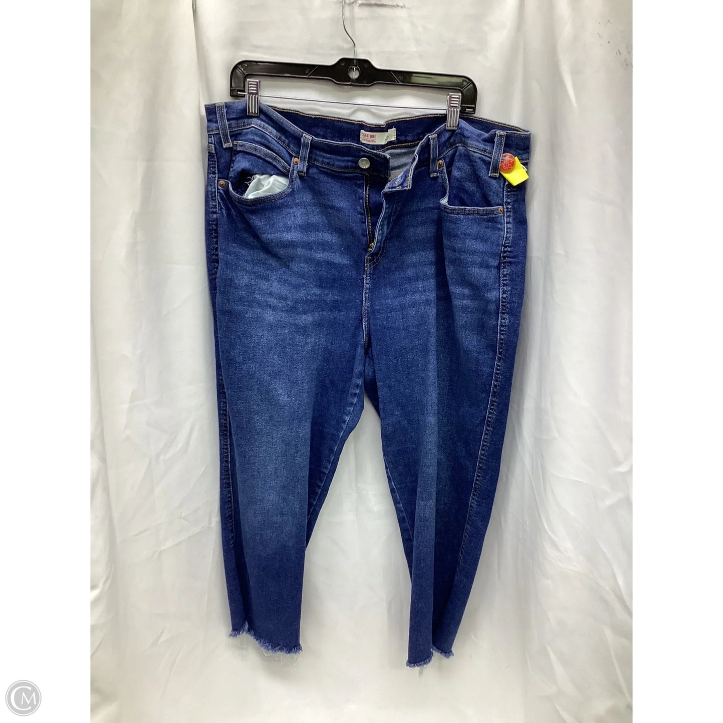 Jeans Boyfriend By Levis In Blue Denim, Size: 18