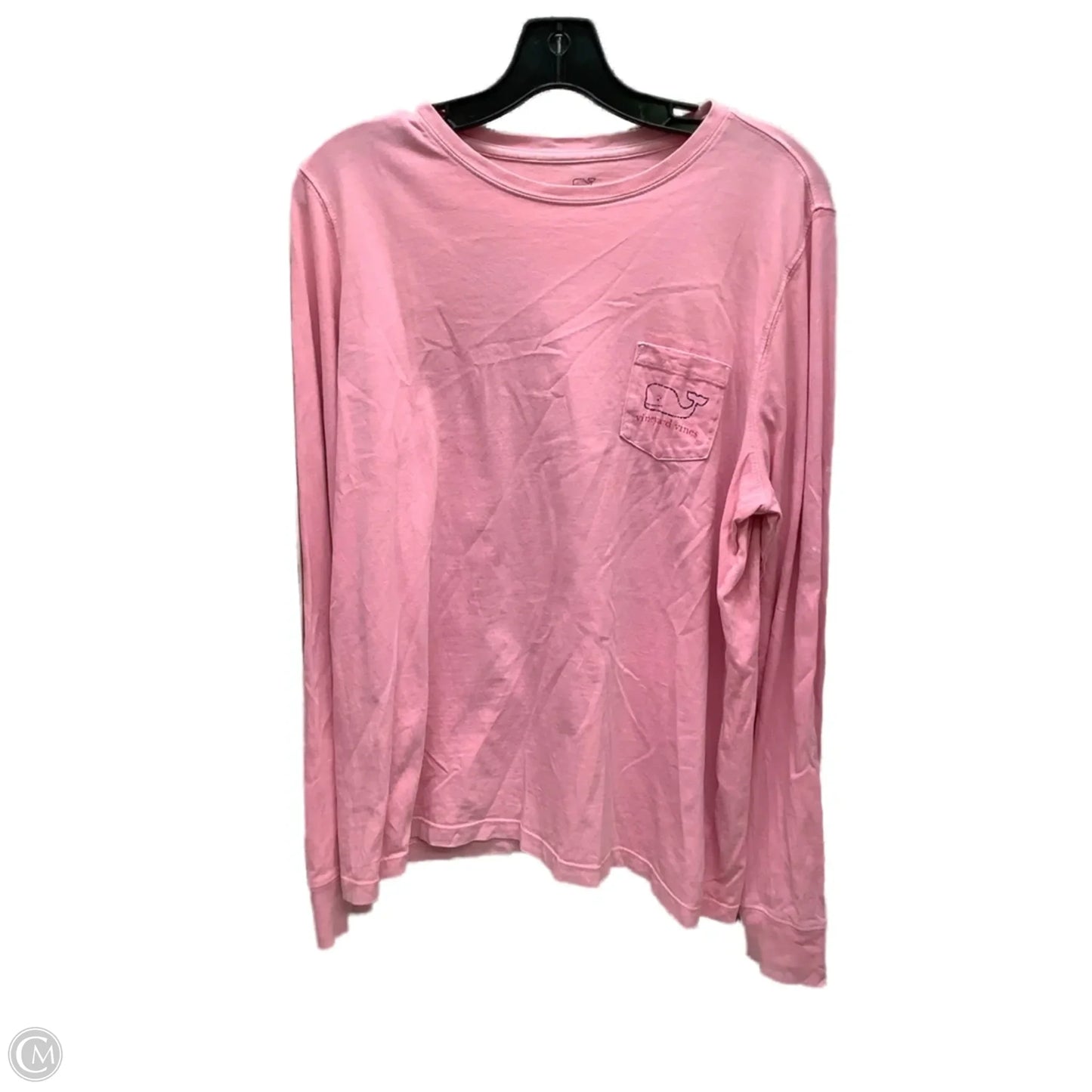 Top Long Sleeve By Vineyard Vines In Pink, Size: Xl