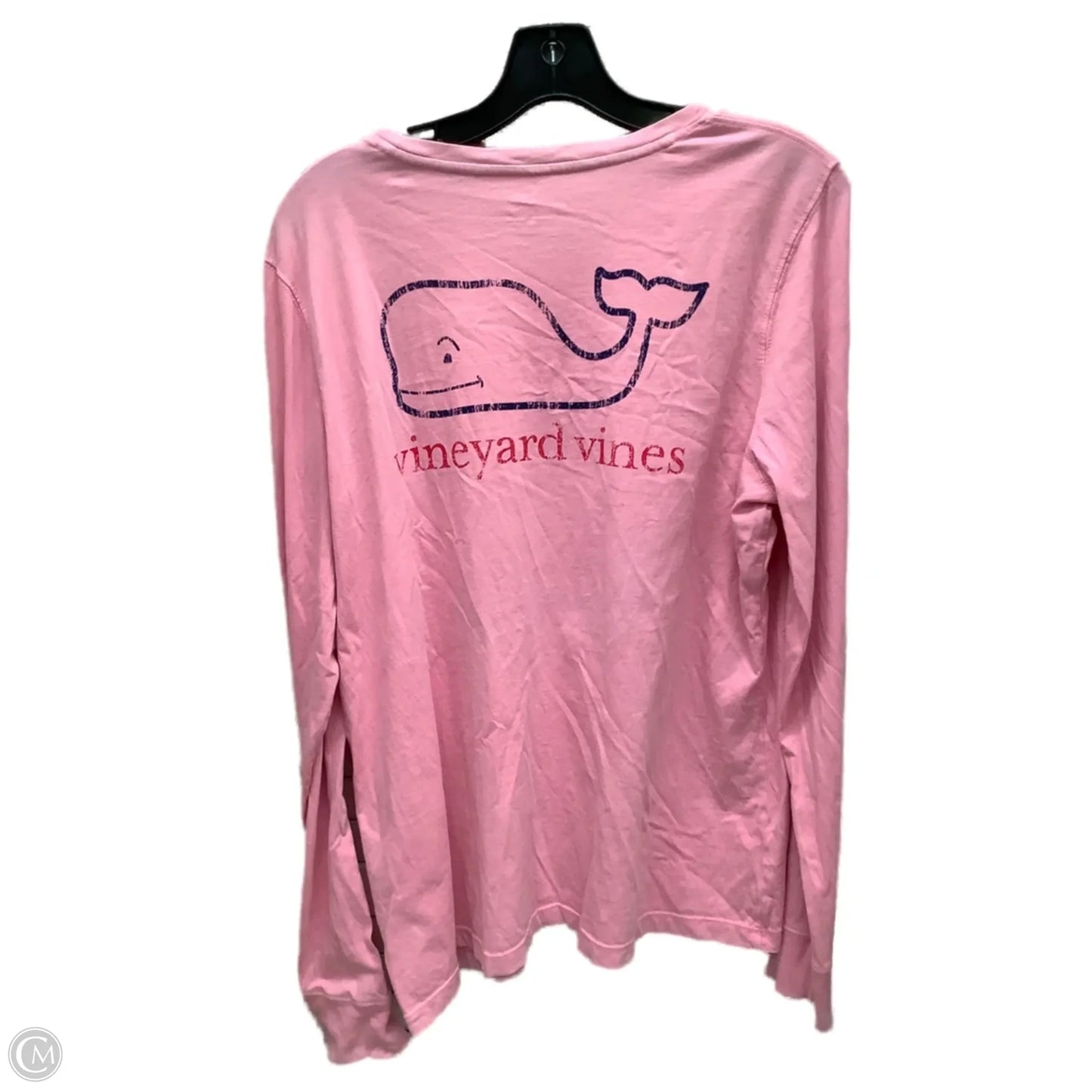 Top Long Sleeve By Vineyard Vines In Pink, Size: Xl