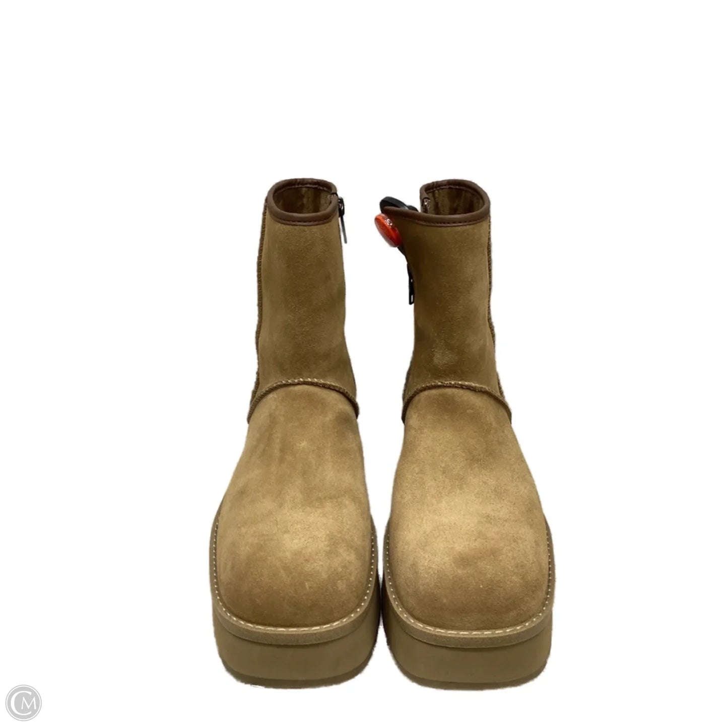 Boots Designer By Ugg In Brown, Size: 9