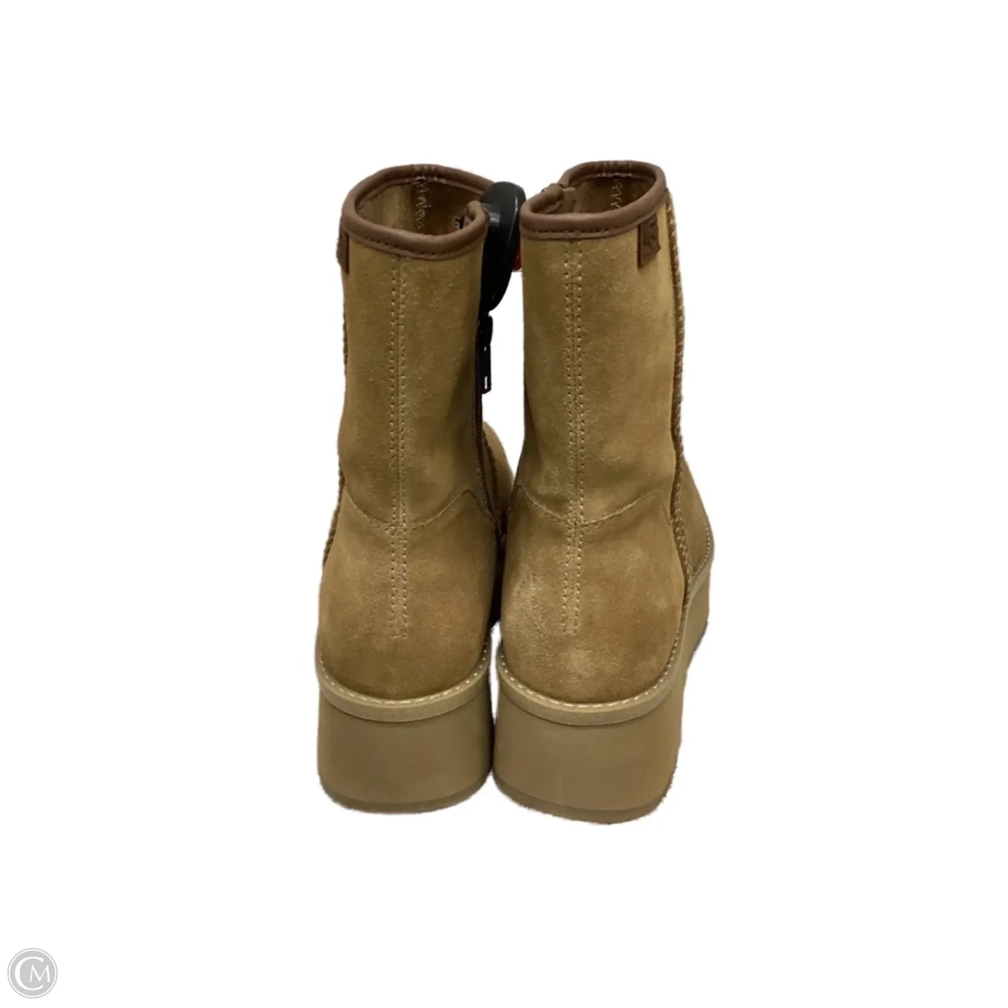 Boots Designer By Ugg In Brown, Size: 9