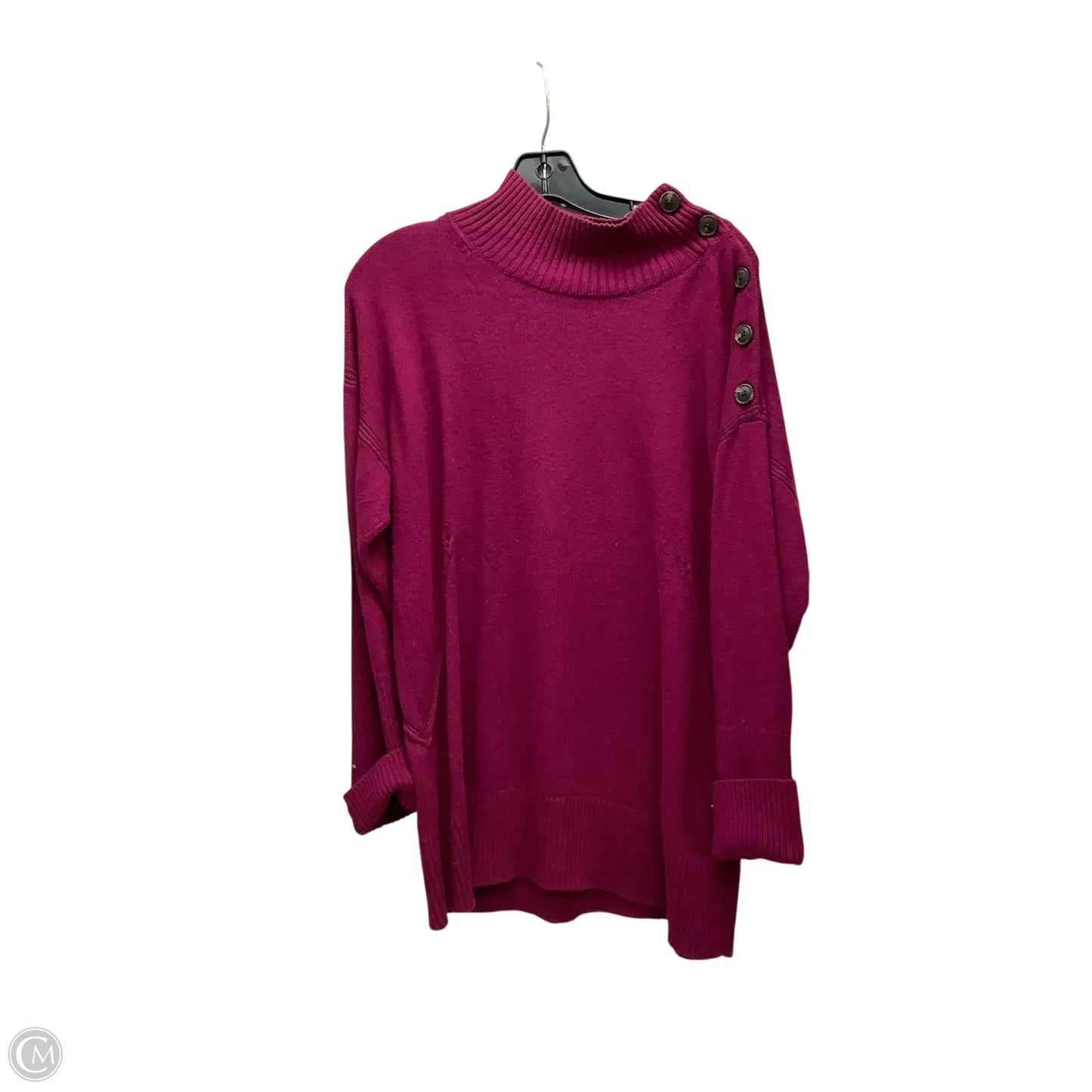 Sweater By Talbots In Maroon, Size: Xl