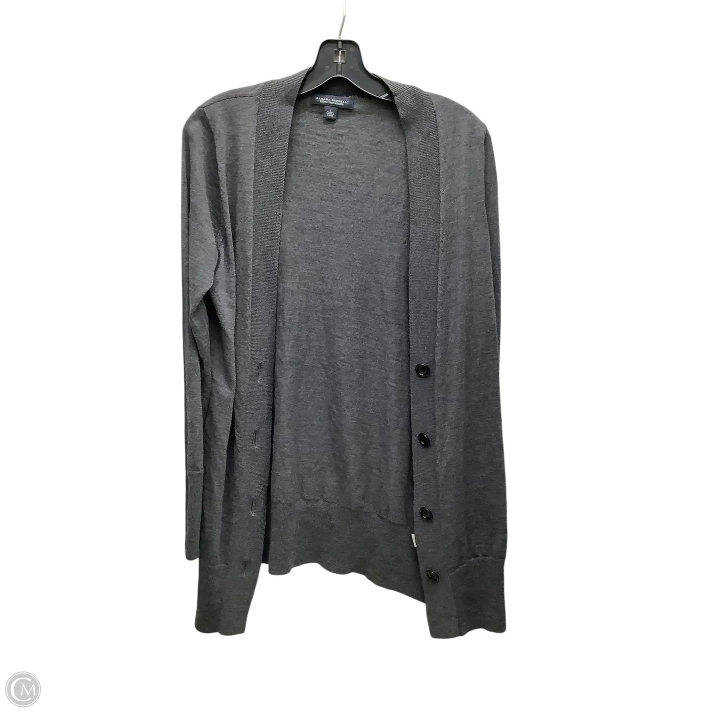 Cardigan By Banana Republic In Grey, Size: L
