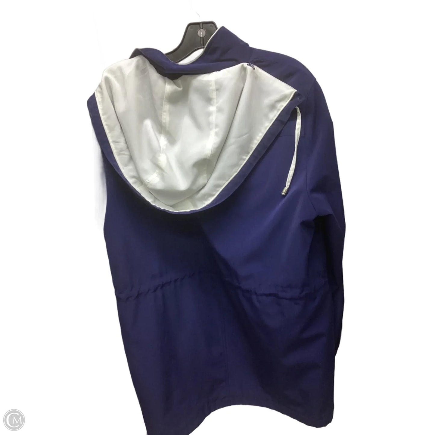 Jacket Windbreaker By Croft And Barrow In Blue, Size: M