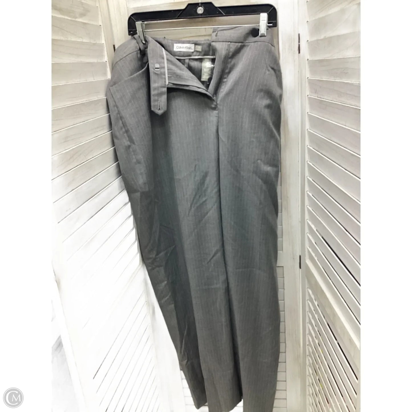 Pants Dress By Calvin Klein In Striped Pattern, Size: 16