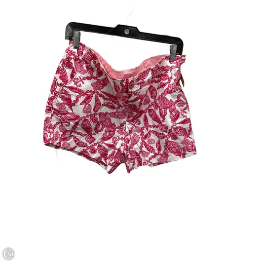 Shorts Designer By Lilly Pulitzer In Pink & White, Size: 12