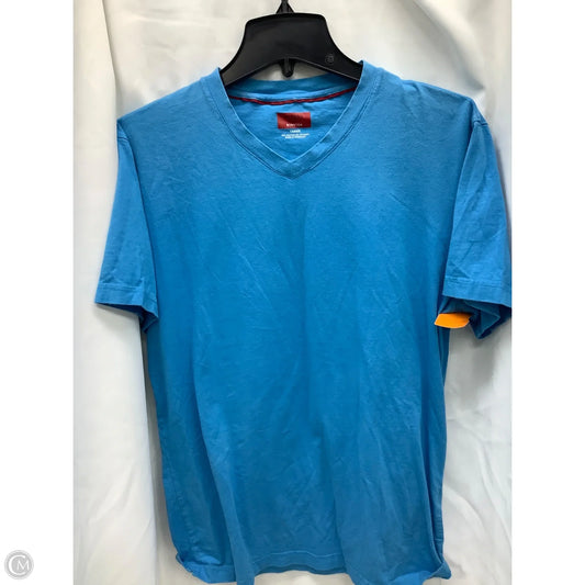 Top Short Sleeve By Alfani In Blue, Size: L