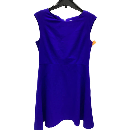 Dress Casual Midi By Calvin Klein In Blue, Size: 12