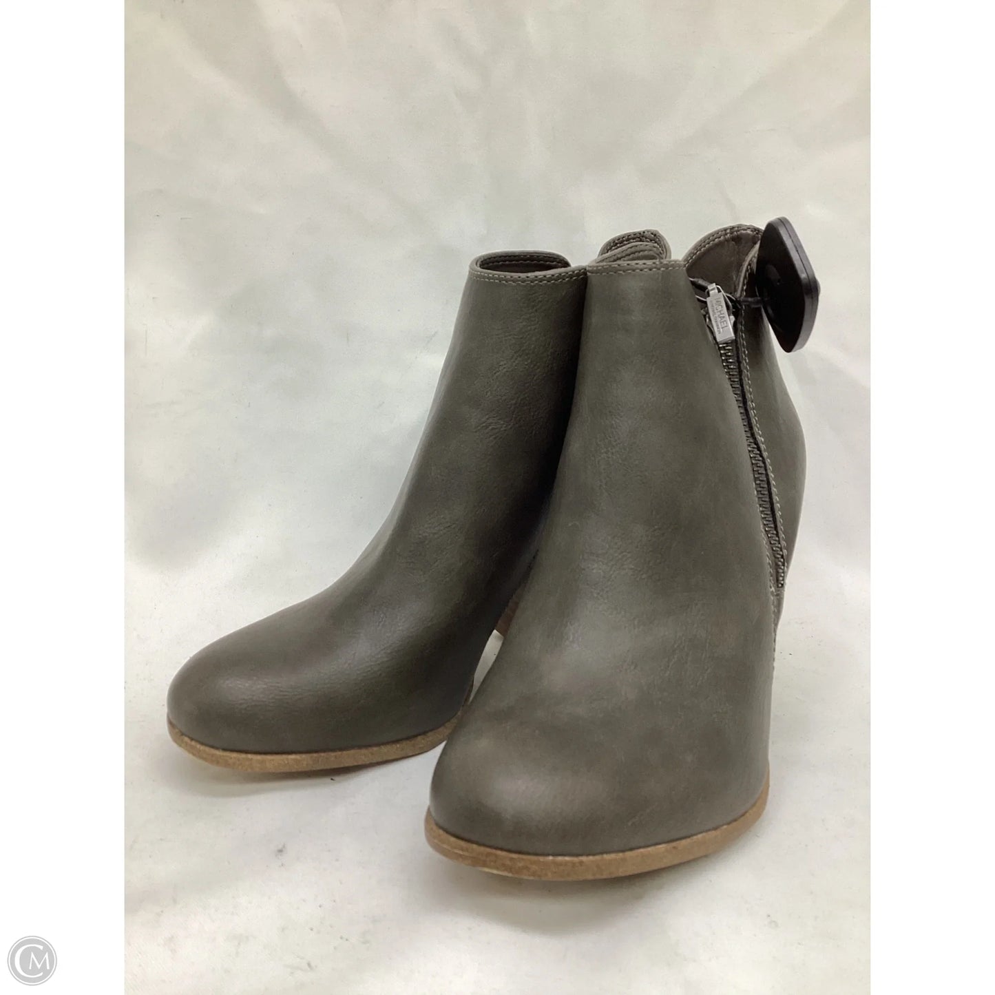 Boots Ankle Heels By Michael By Michael Kors In Grey, Size: 8