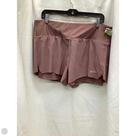 Athletic Shorts By Nike Apparel In Mauve, Size: Xl