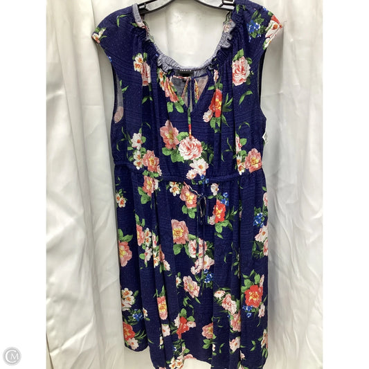 Dress Casual Midi By Torrid In Floral Print, Size: 2x