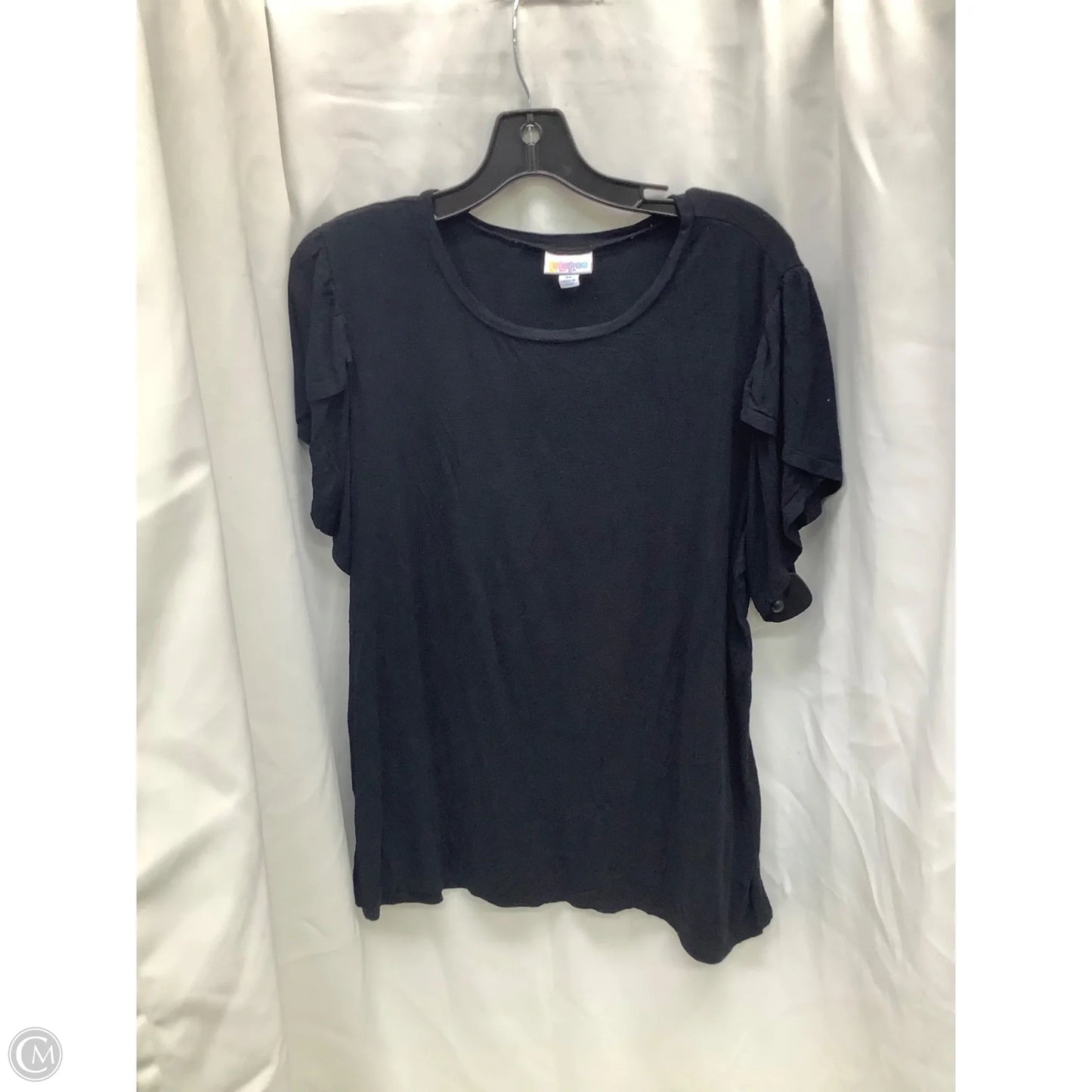 Top Short Sleeve By Lularoe In Black, Size: Xl