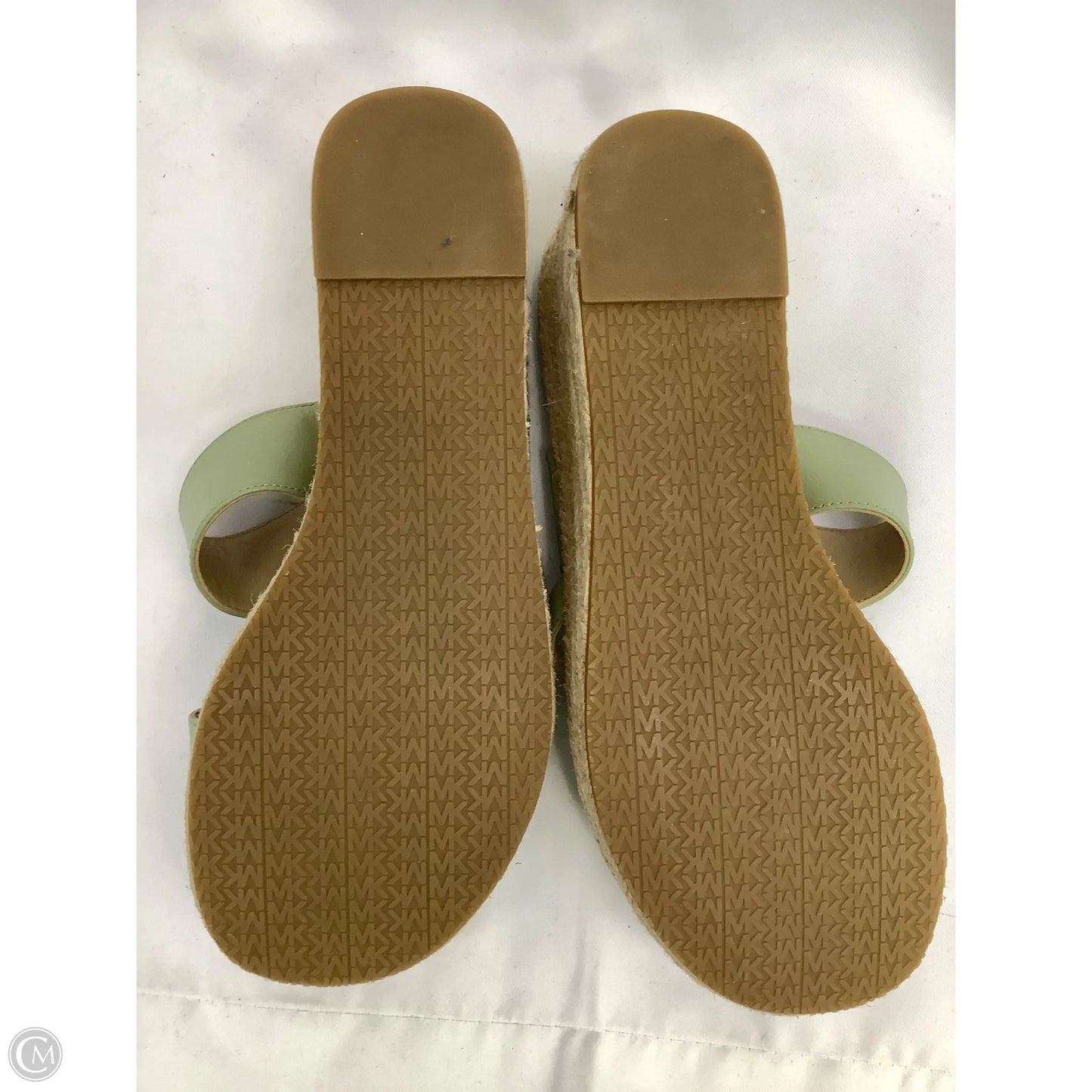 Sandals Heels Wedge By Michael By Michael Kors In Green, Size: 7