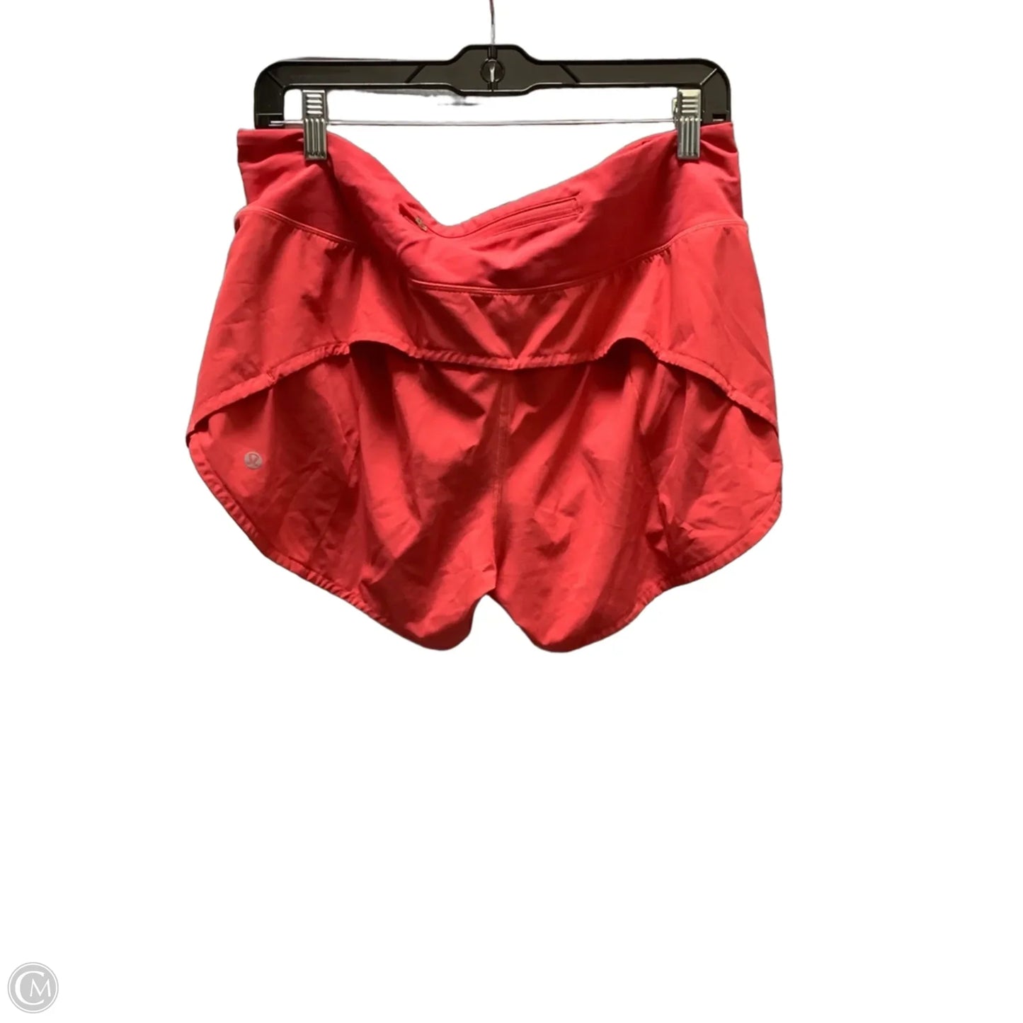Athletic Shorts By Lululemon In Orange, Size: 10