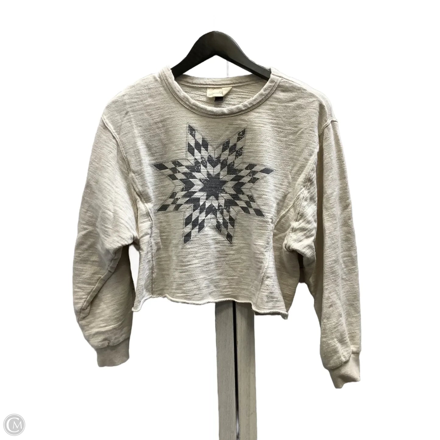 Top Long Sleeve By Universal Thread In Beige, Size: S