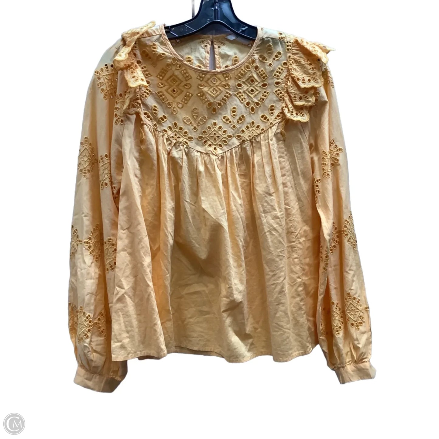 Top Long Sleeve By H&m In Orange, Size: 6