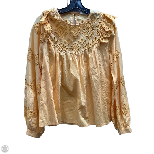 Top Long Sleeve By H&m In Orange, Size: 6