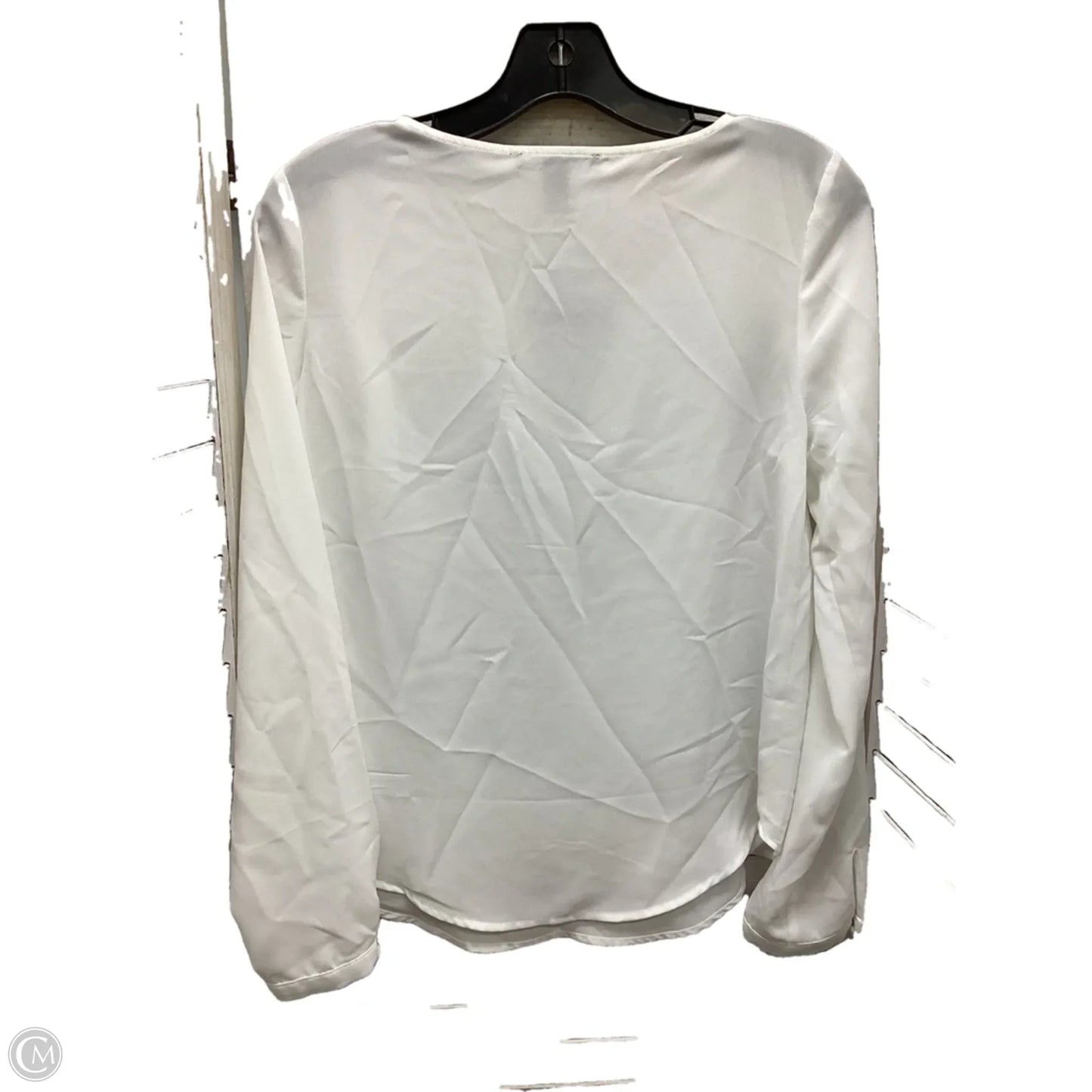 Top Long Sleeve By Forever 21 In White, Size: S