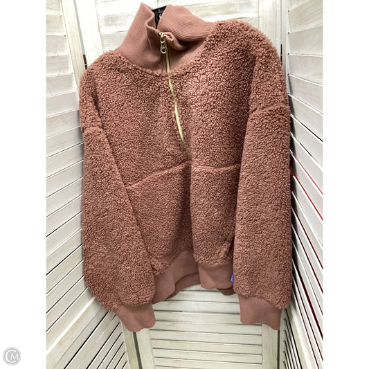 Jacket Fleece By Joy Lab In Pink, Size: Xxl