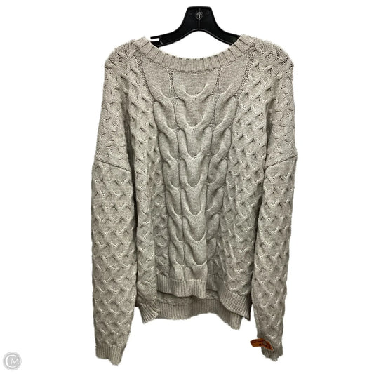 Sweater By Cyrus Knits In Grey, Size: L