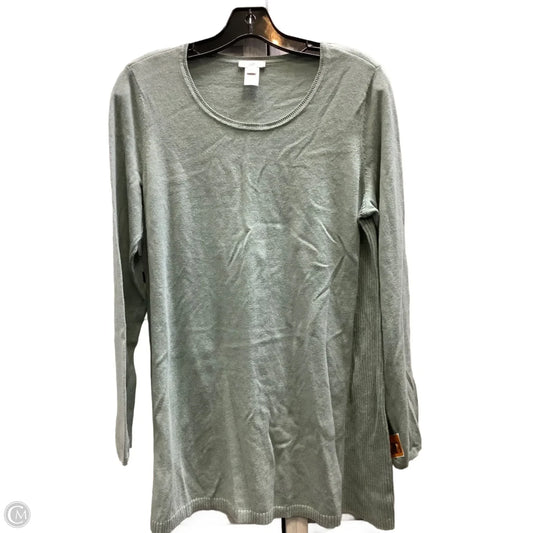 Top Long Sleeve By J. Jill In Green, Size: S