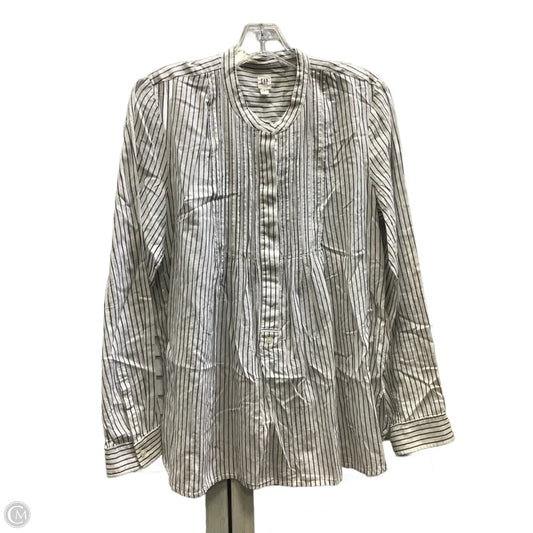 Top Long Sleeve By Gap In Striped Pattern, Size: S