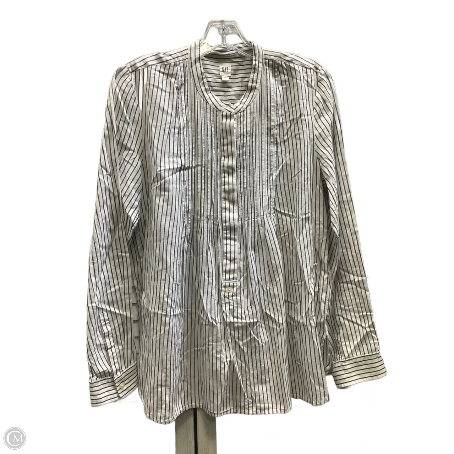 Top Long Sleeve By Gap In Striped Pattern, Size: S