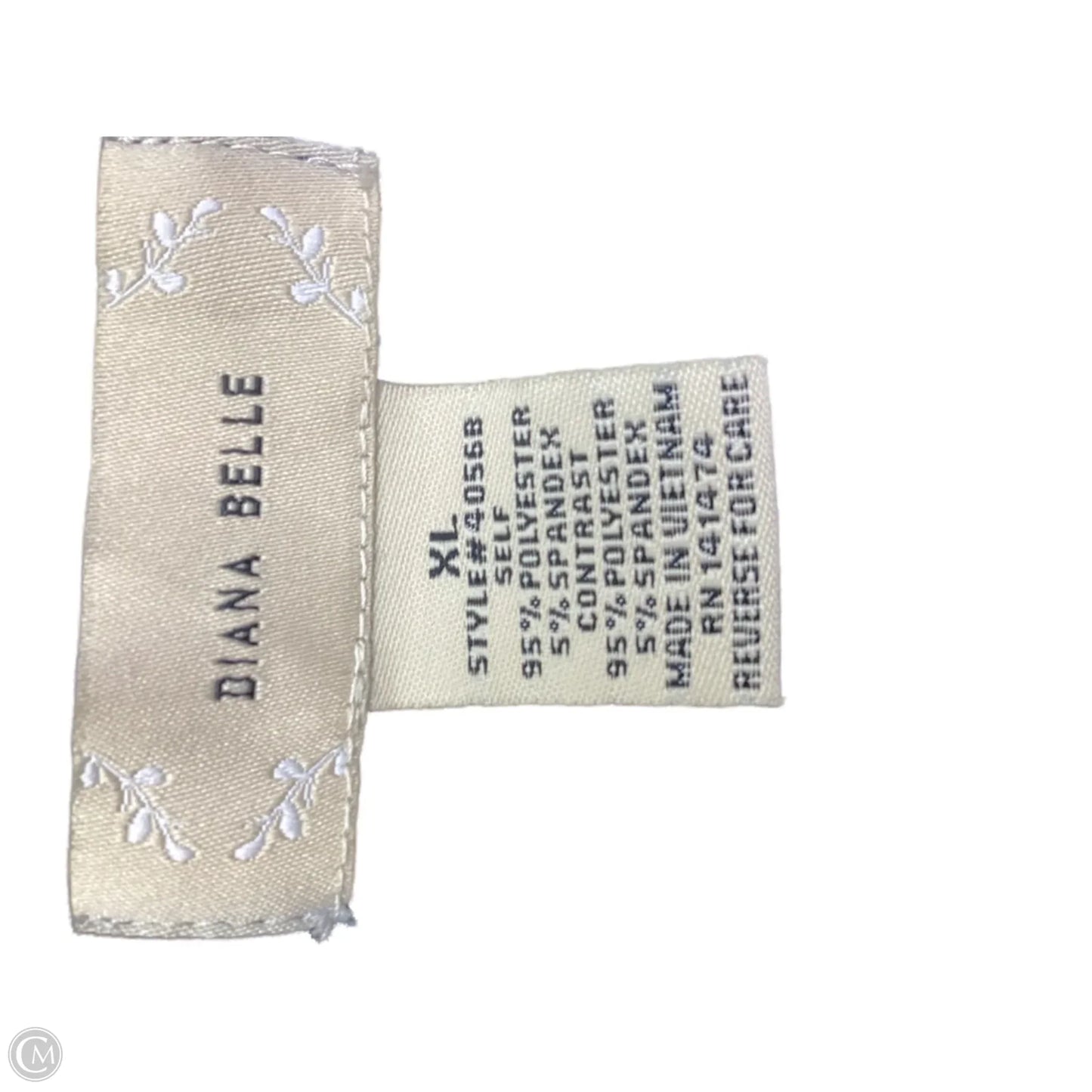 Top Sleeveless By Clothes Mentor In Black & White, Size: Xl