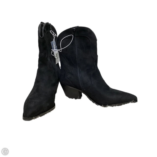 Boots Ankle Heels By Universal Thread In Black, Size: 11