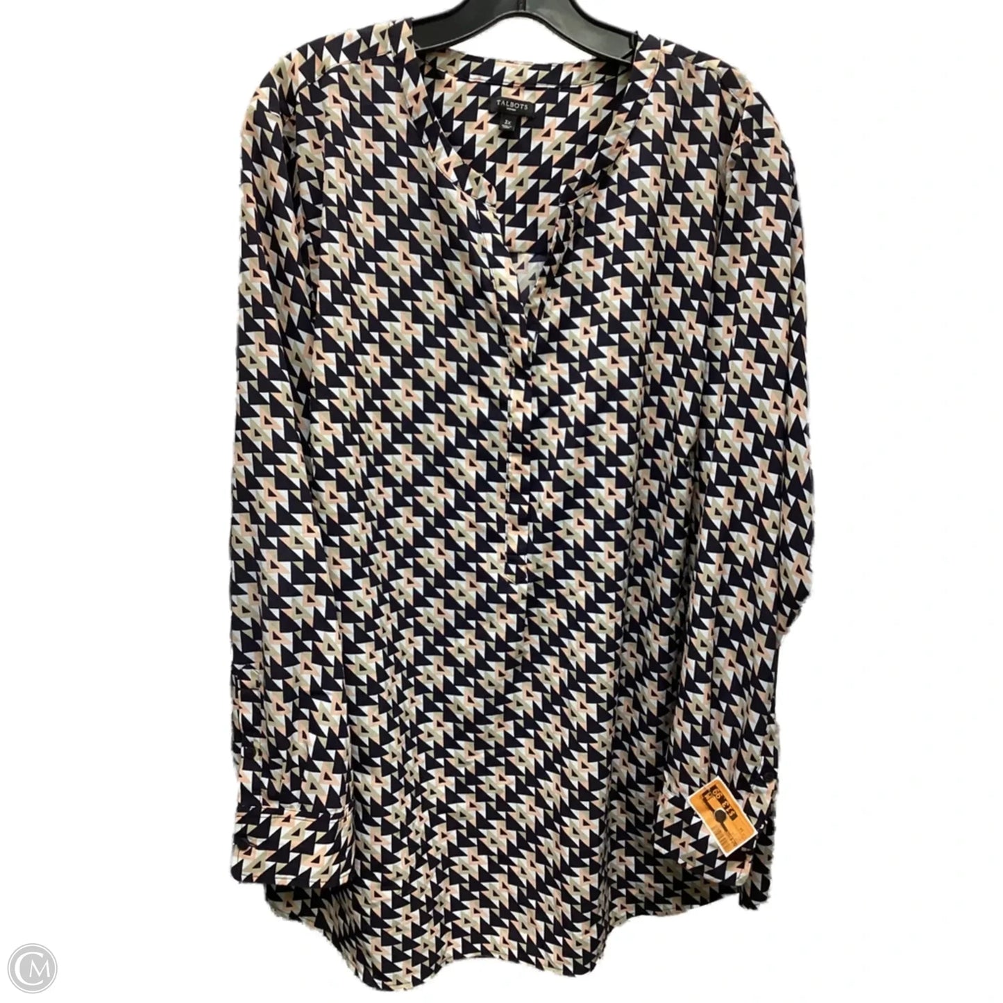 Top Long Sleeve By Talbots In Multi-colored, Size: 3x