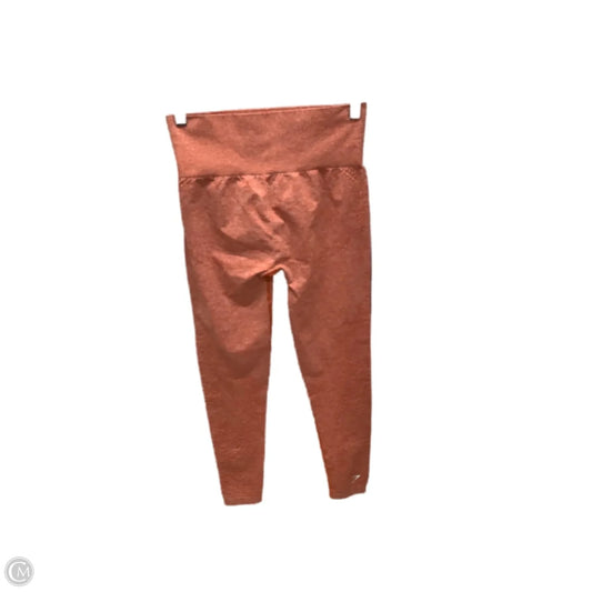 Athletic Leggings By Gym Shark In Orange, Size: S