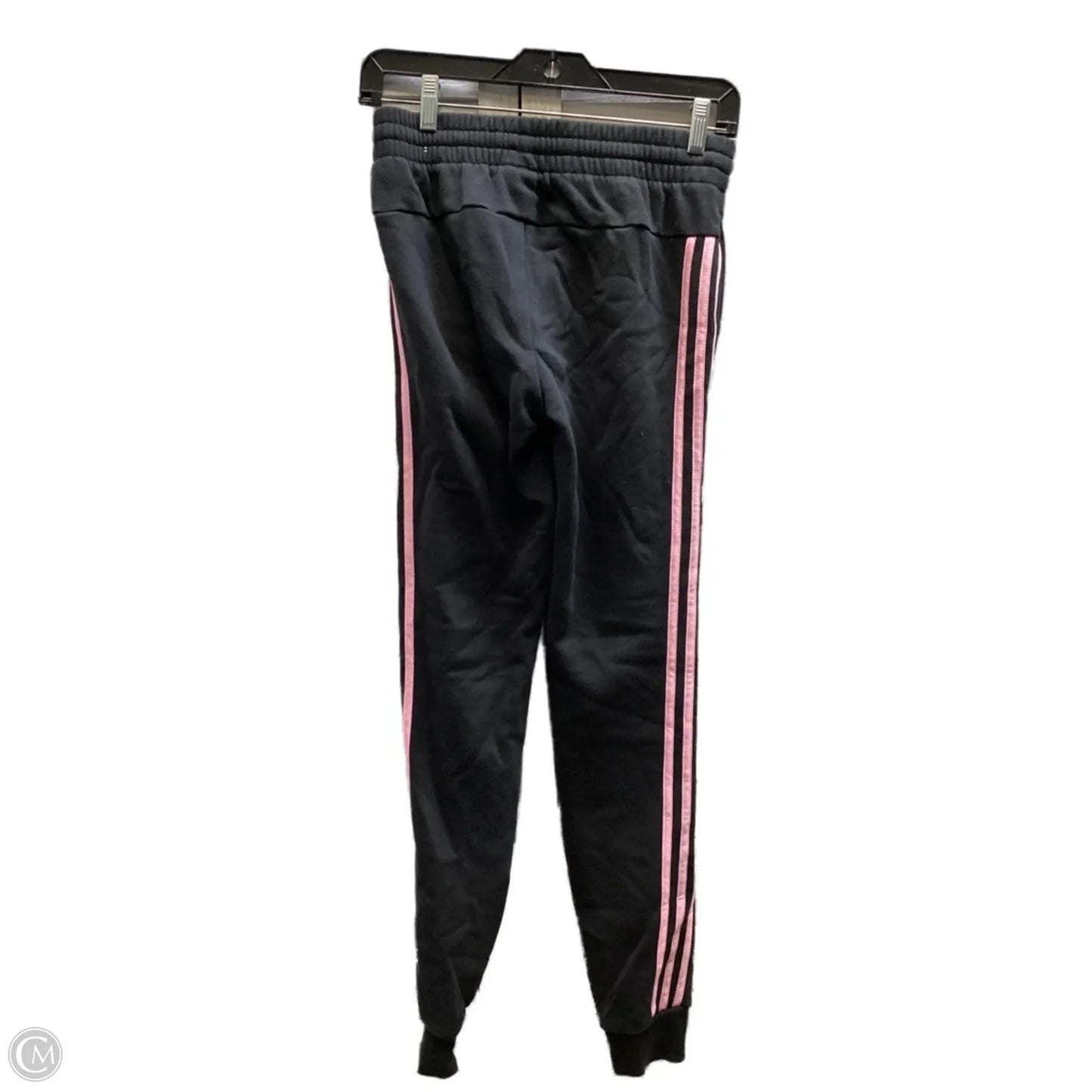 Athletic Pants By Adidas In Black & Pink, Size: Xs