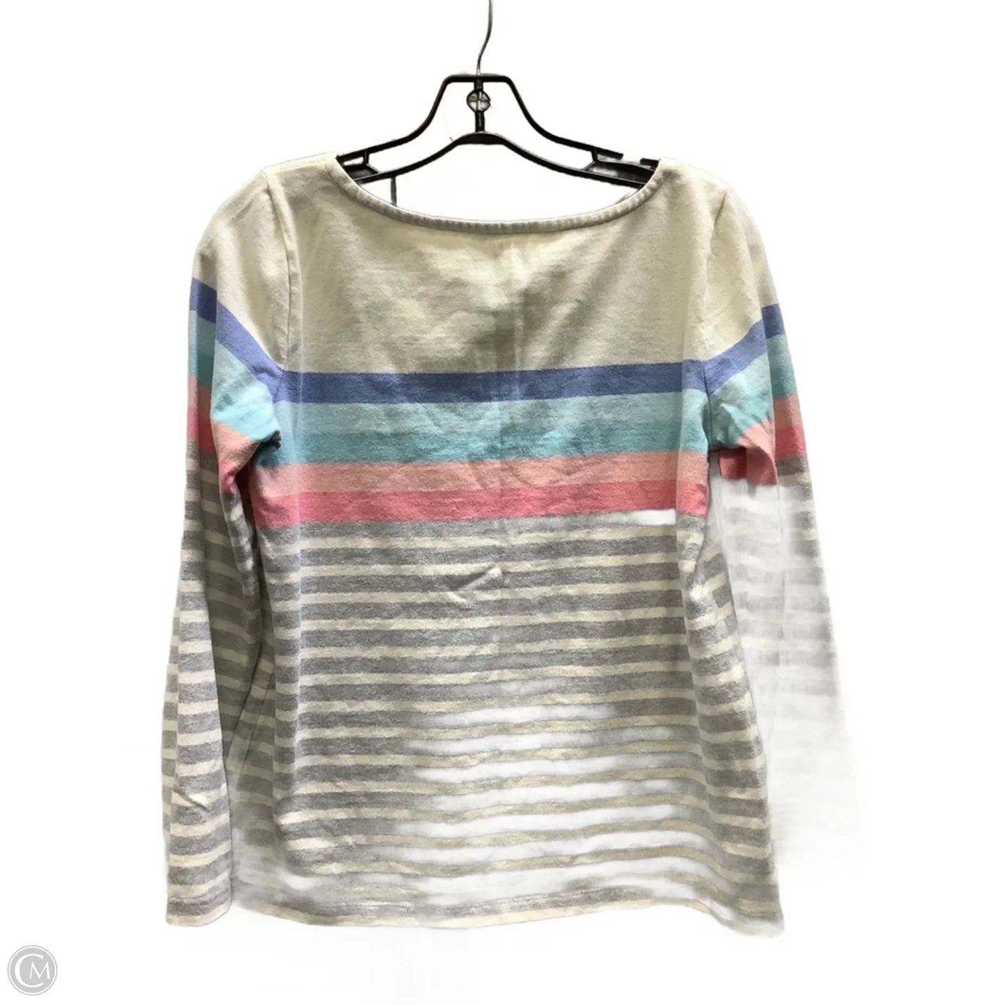 Top Long Sleeve By Talbots In Striped Pattern, Size: S