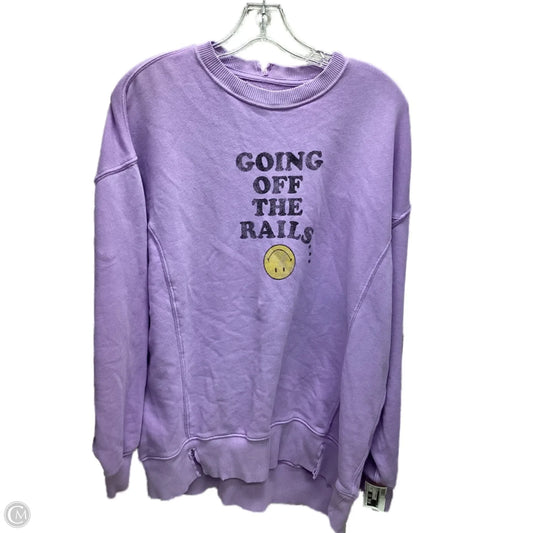 Sweatshirt Crewneck By Aerie In Purple, Size: Xs