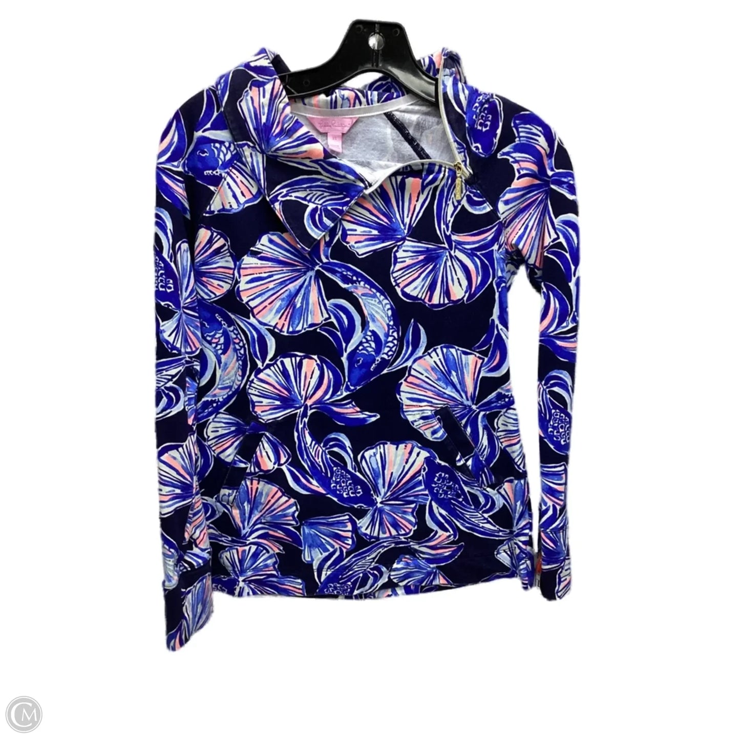 Top Long Sleeve Designer By Lilly Pulitzer In Blue, Size: Xs