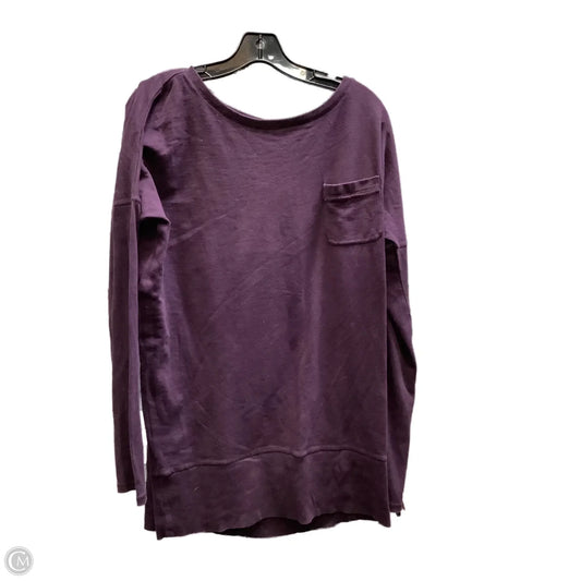 Top Long Sleeve By Loft In Purple, Size: Xl