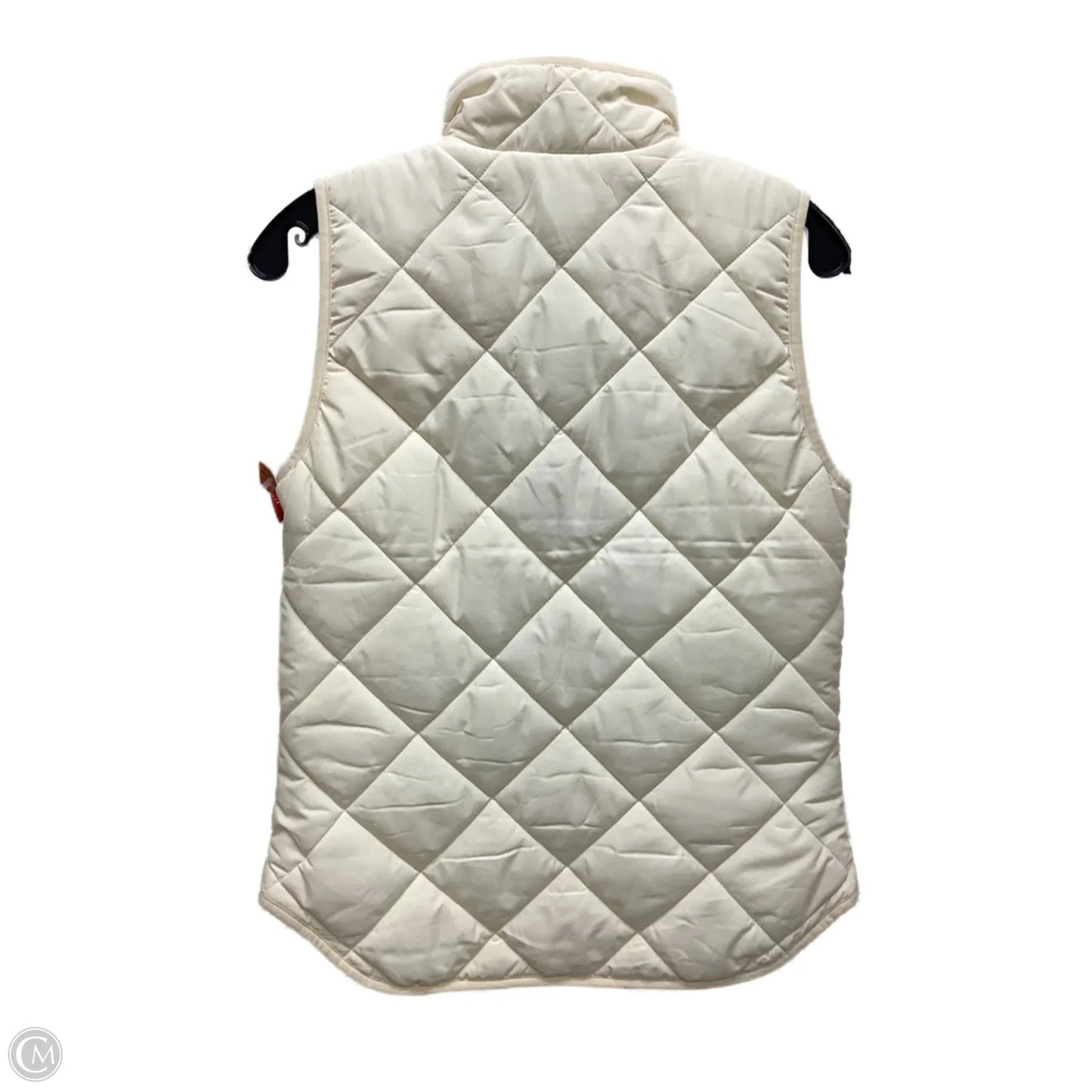 Vest Puffer & Quilted By J. Crew In Ivory, Size: Xs