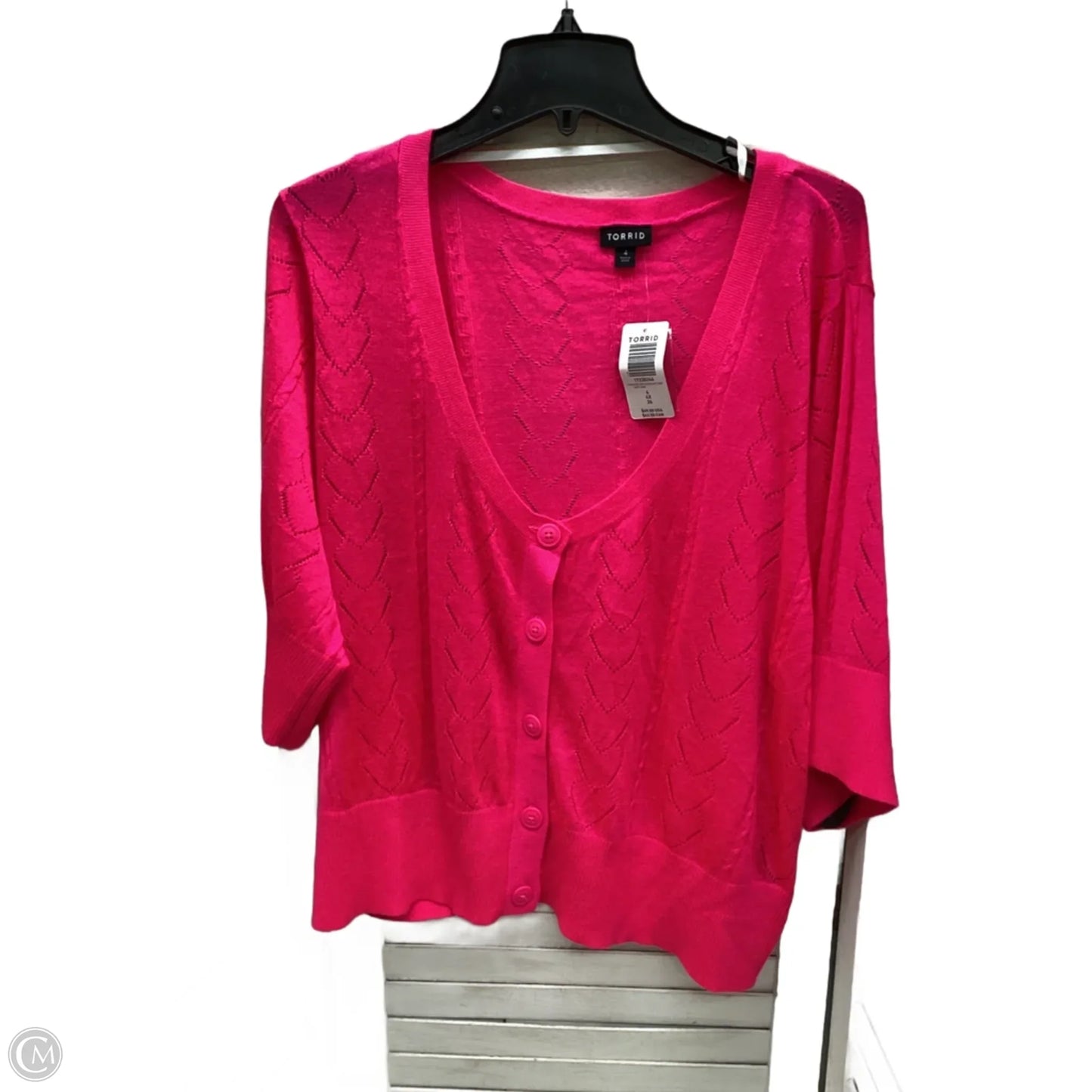 Cardigan By Torrid In Pink, Size: 4x