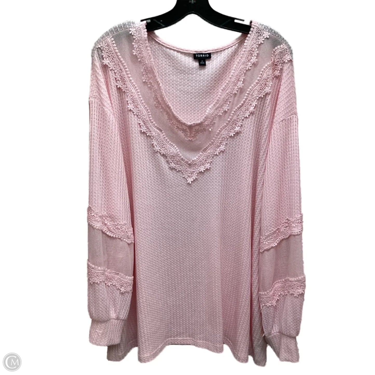 Top Long Sleeve By Torrid In Pink, Size: 3x