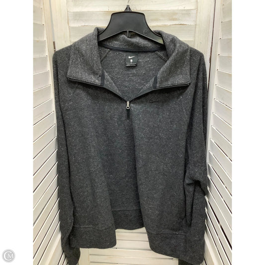 Athletic Sweatshirt Crewneck By Nike In Grey, Size: 1x