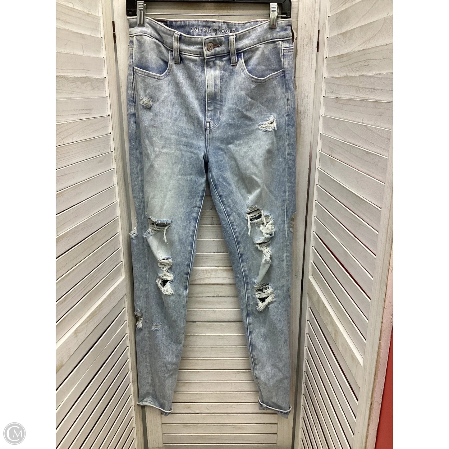 Jeans Boyfriend By American Eagle In Blue, Size: 8