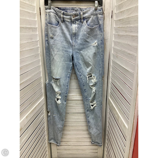Jeans Boyfriend By American Eagle In Blue, Size: 8