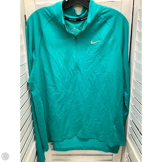 Athletic Jacket By Nike In Blue, Size: Xl