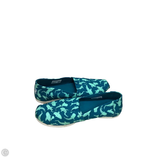 Shoes Flats By Toms In Green, Size: 9