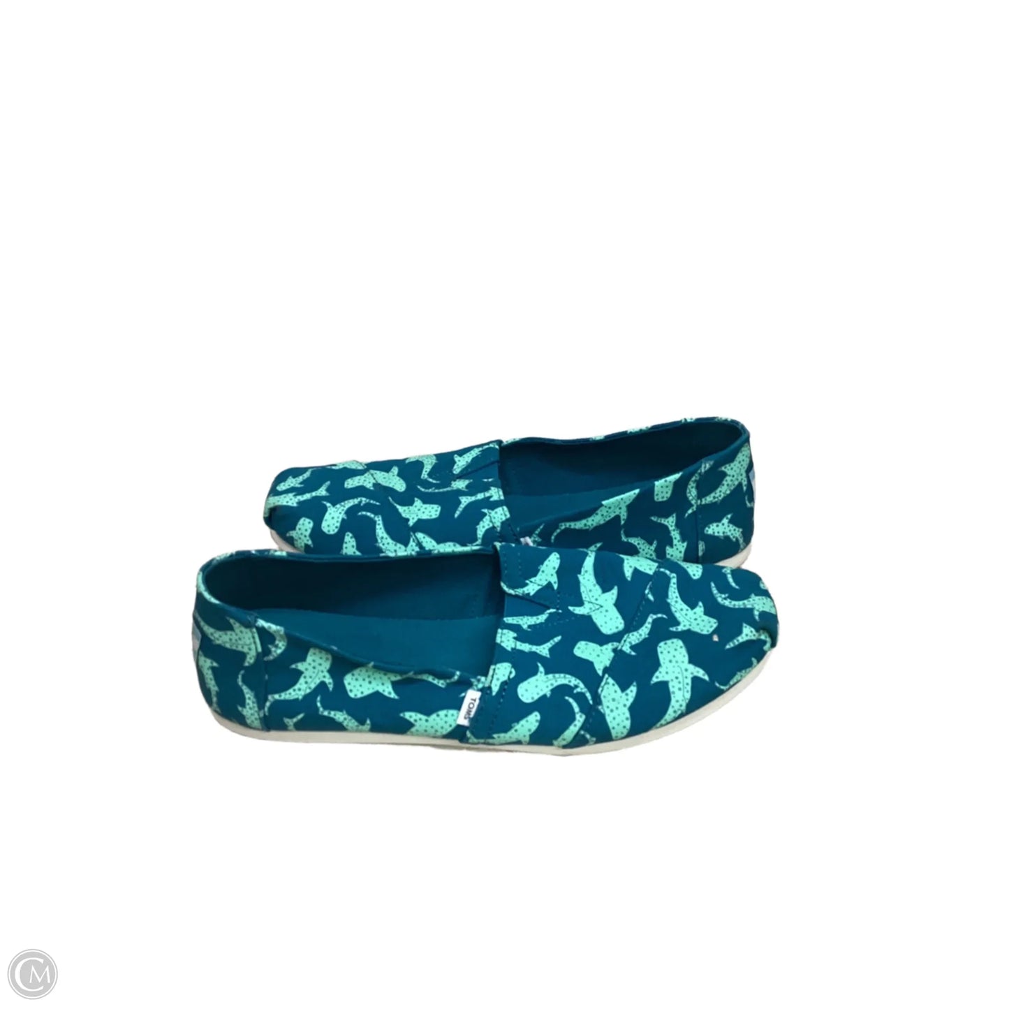 Shoes Flats By Toms In Green, Size: 9