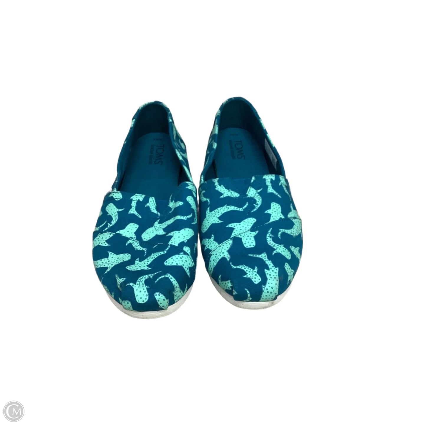 Shoes Flats By Toms In Green, Size: 9